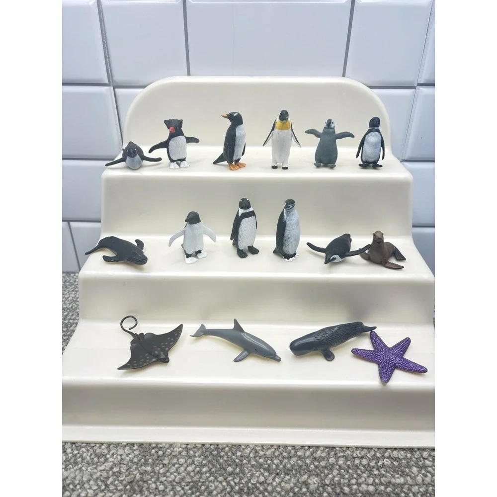 Safari Ltd Toys Penguin Sea Animal  Lot Learning Classroom HG18